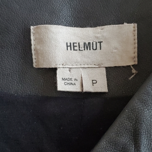 HELMUT Helmut Lang Washed Leather Paneled Jacket - Picture 12 of 14
